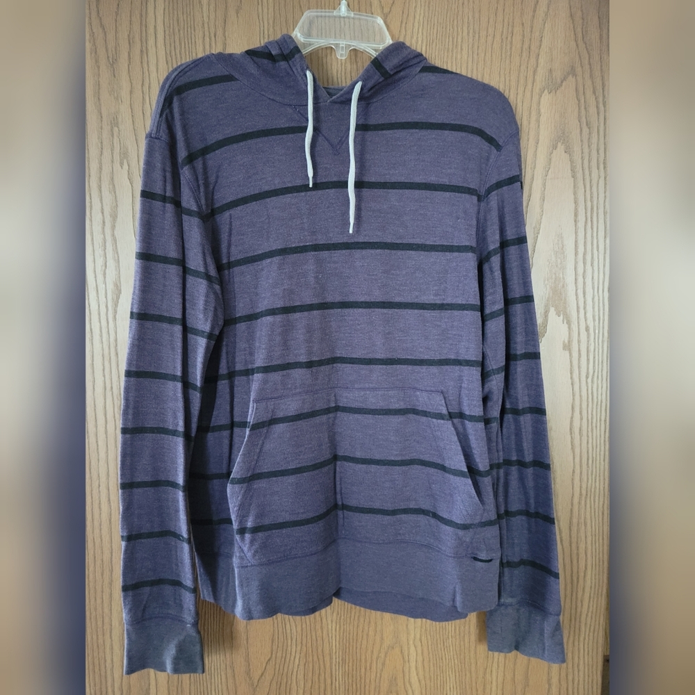 Purple striped hoodie